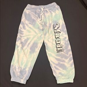 Kids Tie-Dye Sweatpants - Blue and White